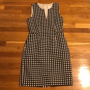 J. Crew Checked Sheath w Pockets